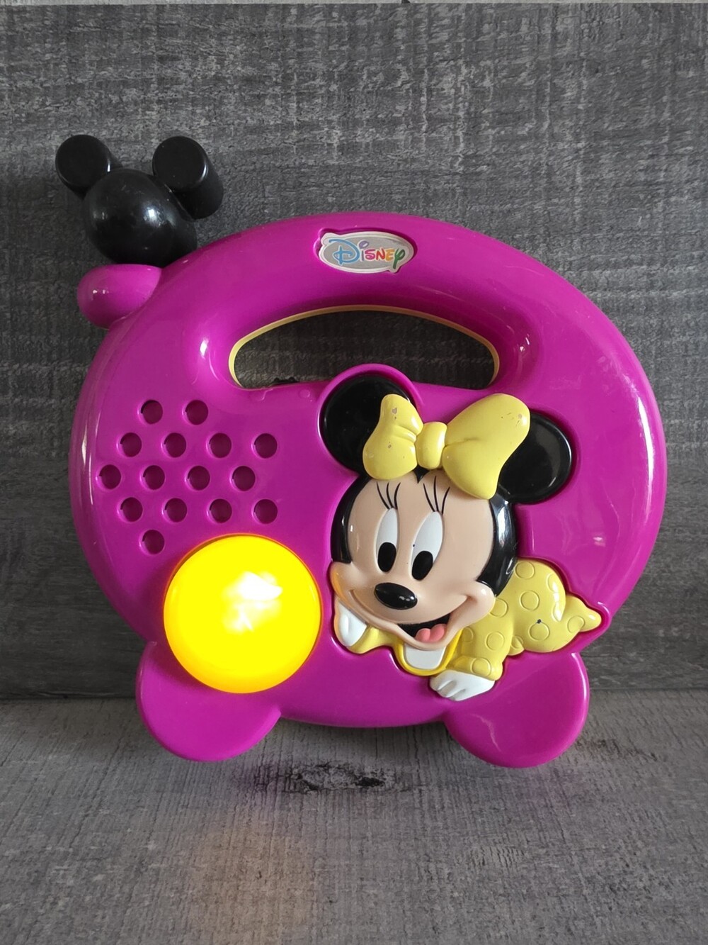 Disney Minnie Baby Activity Radio Pink Sounds Of Nursery Rhymes Vintage g76
